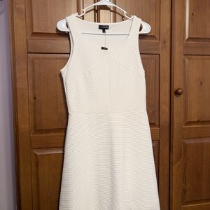 The Limited Cream Textured Midi Dress